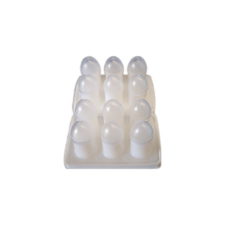 Foremki jałowe do czopków / globulek zamykane 3 g x 12 szt. (z kartonikiem z sygnaturą)