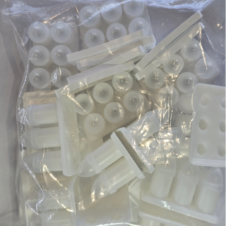 Foremki niejałowe do czopków/ globulek zamykane 3 g x 6 otworów x 12 foremek (z kartonikami)